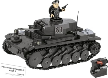 COBI Panzerkampfwagen II Ausf. F – Deutscher leichter Panzer im Maßstab 1:28 (COBI-2597) Modell