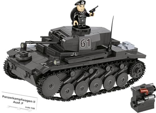 COBI Panzerkampfwagen II Ausf. F – Deutscher leichter Panzer im Maßstab 1:28 (COBI-2597) Modell