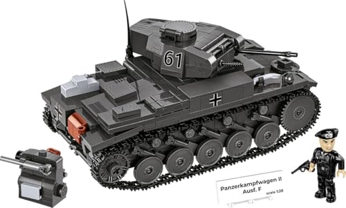 COBI Panzerkampfwagen II Ausf. F – Deutscher leichter Panzer im Maßstab 1:28 (COBI-2597) Geschenk