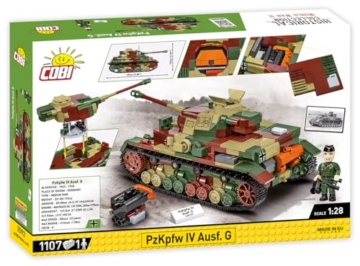 COBI Panzer 4 Ausf. G im Maßstab 1:28 (2592) Box Rückseite