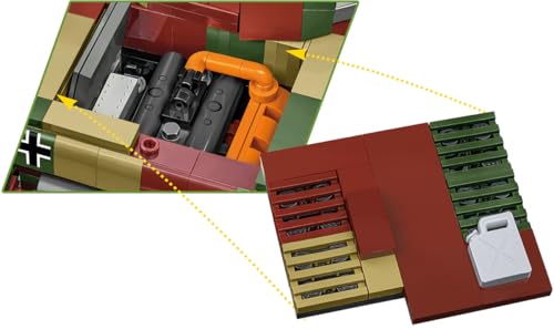 COBI Panzer 4 Ausf. G im Maßstab 1:28 (2592) Motor