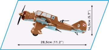 COBI PZL.23 Karaś, 285 mm x 430 mm x 145 mm - 4