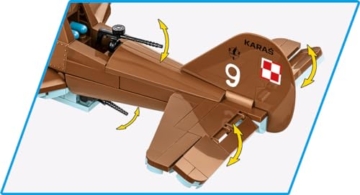 COBI PZL.23 Karaś, 285 mm x 430 mm x 145 mm - 6