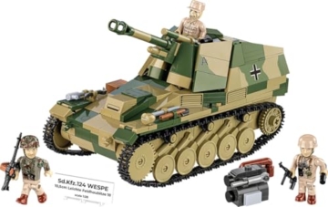 COBI Sd.Kfz. 124 WESPE Executive, Grün, Braun, Schwarz, 3.5 inch x 7.3 inch - 2