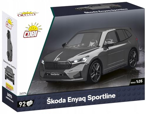 COBI Skoda Enyaq Sportline, 12.5cm x 6.5cm x 5cm, Grau - 2
