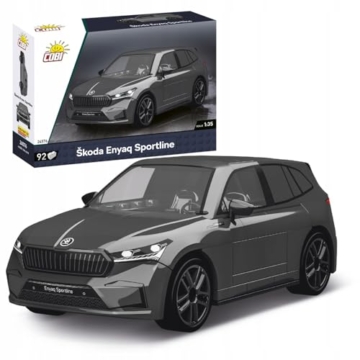 COBI Skoda Enyaq Sportline, 12.5cm x 6.5cm x 5cm, Grau - 6