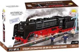 COBI Steam Locomotive DR BR 03 & Water Crane, Schwarz - 1
