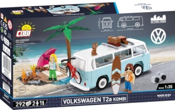 COBI Volkswagen T2a Kombi, Rot, Blau, Gelb, Grün - 9