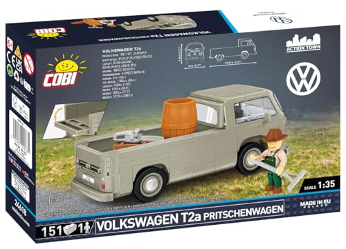 COBI Volkswagen T2a Pritschenwagen (Set 24618) Box Rückseite