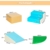 COSTWAY 4 TLG. Schaumstoffbausteine, Riesenbausteine zum Toben und Klettern, Softbausteine aus Schaumstoff, Großbausteine, Bauklötze für Kinder im Vorschulalter, Babys und Schulkinder (Blau) - 6