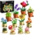 CUBIMANA 12 Blumen Botanical Mini Bausätze Spielzeug – 1697 Stück Kunstblumen Bonsai 3,6MM Klemmbausteine Set für Büro Heimdekor, Flowers Baustein Kreatives Bauprojekt für Erwachsene Kinder 10+ - 1