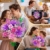 CUBIMANA 21 Blumen Blumenstrauß Bauset mit Licht für Erwachsene Mädche 12+ - 7