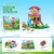 CUBIMANA Baumhaus-Bauspielzeug mit LED-Licht – 618 Stück Baumhaus-Bausteinset, 3-stöckiges Hausbauset mit Rutsche und Aufklebern, Geschenk Spielzeug für Kinder, Mädchen Jungen ab 6 7 8 9 10 11+ Jahren - 9