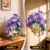 CUBIMANA Blumen-Bauset mit Vase - 2-in-1 Prunkwinden-Bonsai-Bausteine, Pflanzenarrangement, Vintage-Wandblumentöpfe, Heimdekoration, Geschenk zum Valentinstag, Erwachsene ab 12 Jahren (1136 Teile) - 2
