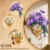 CUBIMANA Blumen-Bauset mit Vase - 2-in-1 Prunkwinden-Bonsai-Bausteine, Pflanzenarrangement, Vintage-Wandblumentöpfe, Heimdekoration, Geschenk zum Valentinstag, Erwachsene ab 12 Jahren (1136 Teile) - 5