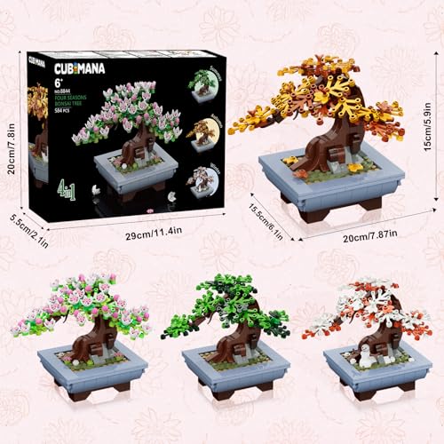 CUBIMANA Bonsai Baum Kirschblüten 8844 Maße