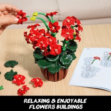 CUBIMANA Geranien-Bausatz SC8809 – Blütenpracht rot