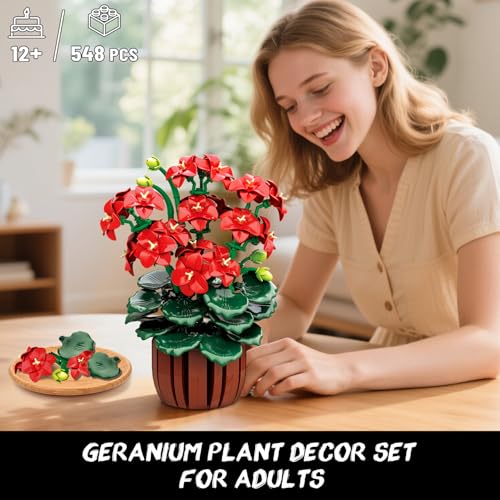 CUBIMANA Geranien-Bausatz SC8809 – Blütenpracht Geschenk für Frauen