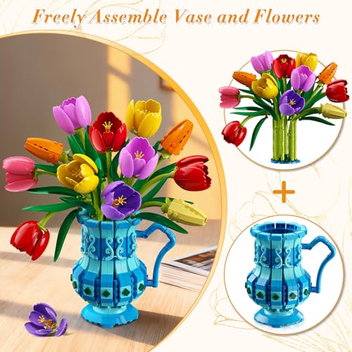 Cubimana Tulpenstrauß mit Vase