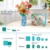 CUBIMANA Blumenstrauß-Bausatz mit Vase und LED-Licht, 747pcs Mini-Rosen-Blumen-Bausteinspielzeug, Geschenke zum Valentinstag für Sie und Ihn, DIY-Kunstblumen-Dekoration für Zuhause und das Büro - 4