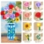 CUBIMANA Rosen-Blumen-Bausatz mit Vase und LED-Licht, 16 Mini-Blumensträuße, botanisches Bausteinspielzeug für Erwachsene, Muttertagsgeschenk, künstliche Blumen als Heimdekoration und Ausstellung - 7