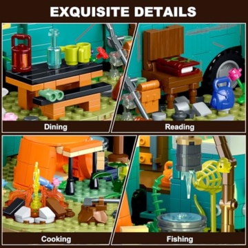 CUBIMANA Wildnis-Bus-Bauset mit Licht Set 9929