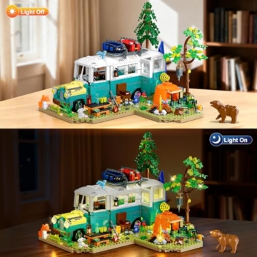 CUBIMANA Wildnis-Bus-Bauset mit Licht Set 9929 Beleuchtung