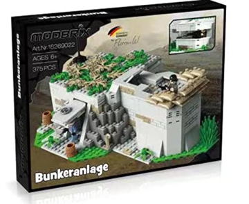 Deutsche Bunkeranlage WW2 Bausteine Bunker Klemmbausteine Set