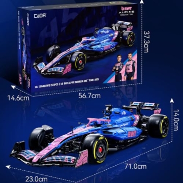 DOYAY Technik F1 Auto für CADA F1 Team A525 Rennauto, 1:8 Technik Rennwagen Modell Bausatz, 2173 Teile MOC Auto Modell (Originalverpack) - 7