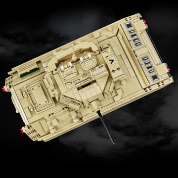 DUANT 39036 Gepanzerte Fahrzeuge M2 Bradley Baustein-Kit, Militärische Gepanzerte Panzer Fahrzeug-Baustein-Set, 1862 Pcs von Erwachsenen Gepanzerte Fahrzeug-Modell-Kits, Gebäude Spielzeug Geschenk - 6
