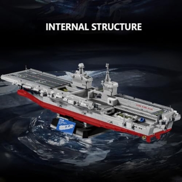 DUANT 39045 Typ 076 Amphibische Assault Ship Bausteine Set, 4526 Teile der Militärserie 1:300 Skala Schlachtschiff Modell Bausteine Set, Erwachsene Sammelspielzeug Geschenk Schlachtschiff Modell - 5