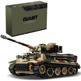 DUANT 39061 Deutscher Tiger Panzer Nr. 7 Bausteinsatz, 1603 Stück Militär 1:28 Maßstab Panzer Modell Spielzeug, Raumdekoration oder Sammlung (97013) - 1