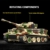 DUANT 39061 Deutscher Tiger Panzer Nr. 7 Bausteinsatz, 1603 Stück Militär 1:28 Maßstab Panzer Modell Spielzeug, Raumdekoration oder Sammlung (97013) - 4