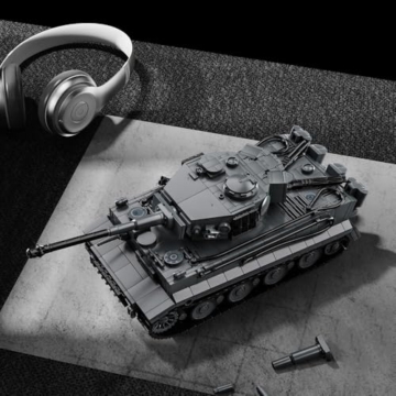 DUANT 39062 Tiger Tank No.1322 Bausteinsatz, 1622 Stück Militär 1:28 Maßstab Panzer Modell Spielzeug, Raumdekoration oder Sammlung (97015) - 6