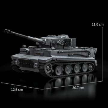 DUANT 39062 Tiger Tank No.1322 Bausteinsatz, 1622 Stück Militär 1:28 Maßstab Panzer Modell Spielzeug, Raumdekoration oder Sammlung (97015) - 9