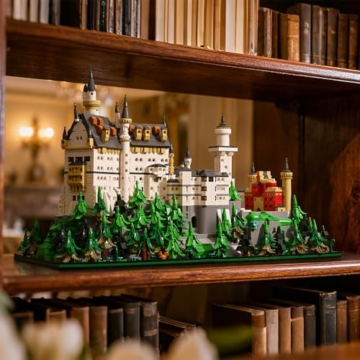 DUANT 39072 Schwanenschloss Baustein Set, 5421 Stück Schloss Baumodell Baustein Kit, Erwachsene Kreativ Enthusiast Modell Geschenke und Einzigartige Sammlerstücke - 4