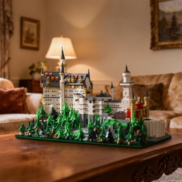 DUANT 39072 Schwanenschloss Baustein Set, 5421 Stück Schloss Baumodell Baustein Kit, Erwachsene Kreativ Enthusiast Modell Geschenke und Einzigartige Sammlerstücke - 5