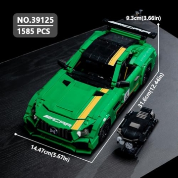 DUANT 39125 Sportwagen Klemmbausteine Technikfür Erwachsene, 1585 Teile MOC Supercar Bausatz, zusammenbaubares Ausstellungsstück und Sammlermodell - 8