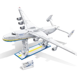 DUANT 39127 Technik 1:84 Antonov An-225 Mriya Klemmbausteine Bausatz, 5350 Teile groß Militär Transportflugzeug Flugzeugmodell für Sammler, Flugzeug Set für Erwachsene - 1