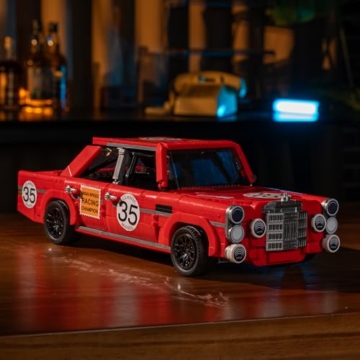 DUANT 39128 Hochleistungs Rennwagen Klemmbausteine Technik, 1652 Teile MOC Nr. 34, klassisches Supercar Spielzeugmodell, EIN Sportwagen für Erwachsene Sammler und zur Ausstellung. - 4
