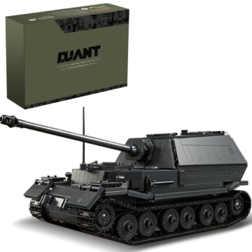 DUANT 39158 Heavy Tank Destroyer Fahrzeug Baustein Set, 1702 Stück Militär 1:28 Skala Tank Modell Spielzeug, Raumdekoration oder Sammlung, Classic Edition - 1