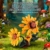 DUANT 59019 Katze Sonnenblumen Baustein Set, 1434pcs Katze Modell kreative Enthusiasten Geschenke und einzigartige Sammlerstücke - 3
