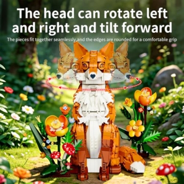 DUANT 59022 Fox Jungle Baustein Set, 1558pcs Fox Modell kreative Enthusiasten Geschenke und Einzigartige Sammlerstücke - 3