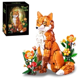 DUANT 59022 Fox Jungle Baustein Set, 1558pcs Fox Modell kreative Enthusiasten Geschenke und Einzigartige Sammlerstücke - 1