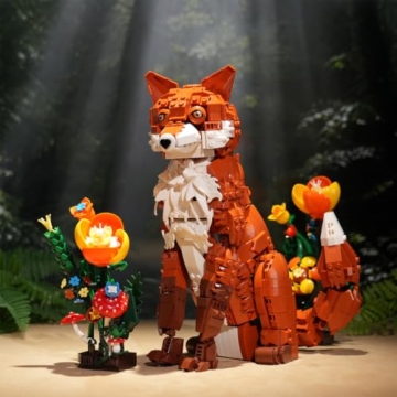 DUANT 59022 Fox Jungle Baustein Set, 1558pcs Fox Modell kreative Enthusiasten Geschenke und Einzigartige Sammlerstücke - 6