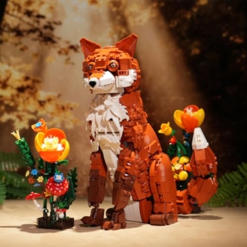 DUANT 59022 Fox Jungle Baustein Set, 1558pcs Fox Modell kreative Enthusiasten Geschenke und Einzigartige Sammlerstücke - 7