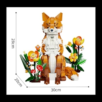 DUANT 59022 Fox Jungle Baustein Set, 1558pcs Fox Modell kreative Enthusiasten Geschenke und Einzigartige Sammlerstücke - 8