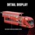 DUANT 59031 Roter LKW Baustein Set, 1228pcs LKW Modell Kreative Enthusiasten Geschenke und Einzigartige Sammlerstücke - 5