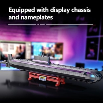 DUANT 628020 941 Modell Atom-U-Boote Bausteine Bausatz, 4474 Stück Militär Atom-U-Boot-Komponenten von Kriegsschiffen, Sammelbar Zeigen Sie U-Boot Modelle Spielzeug und Geschenke - 8
