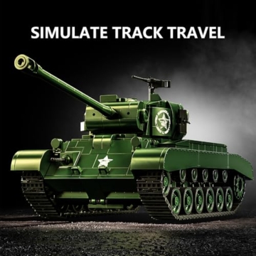 DUANT 97011 M26 Pershing Heavy Tank Baustein Set, Militär Panzer Modell Spielzeug Kit, 1703 Stück Erwachsene MOC Panzer Fahrzeug Modell Kit, Militär Enthusiast Baustein Spielzeug Geschenk - 5